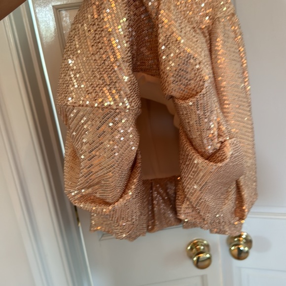 Caroline Constas Bianca Sequined Strapless Mini Dress Size S - Picture 4 of 5